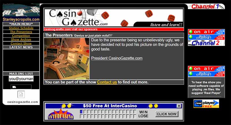 Casino Gazette in October 2000