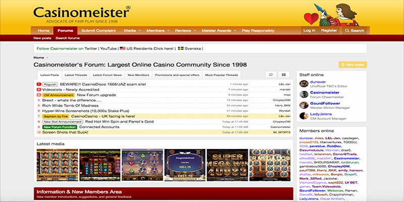 casinomeister free spins thread