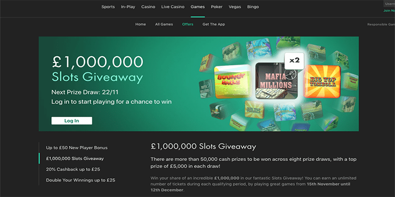 Million Pound Slots Giveaway