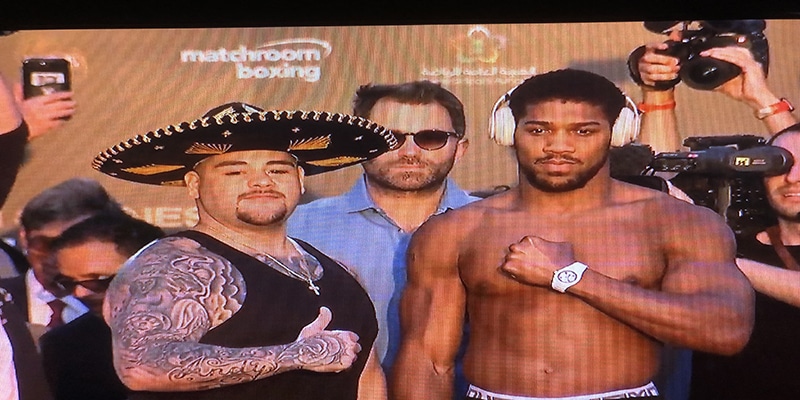 Andy Ruiz Jnr vs AJ Weigh In